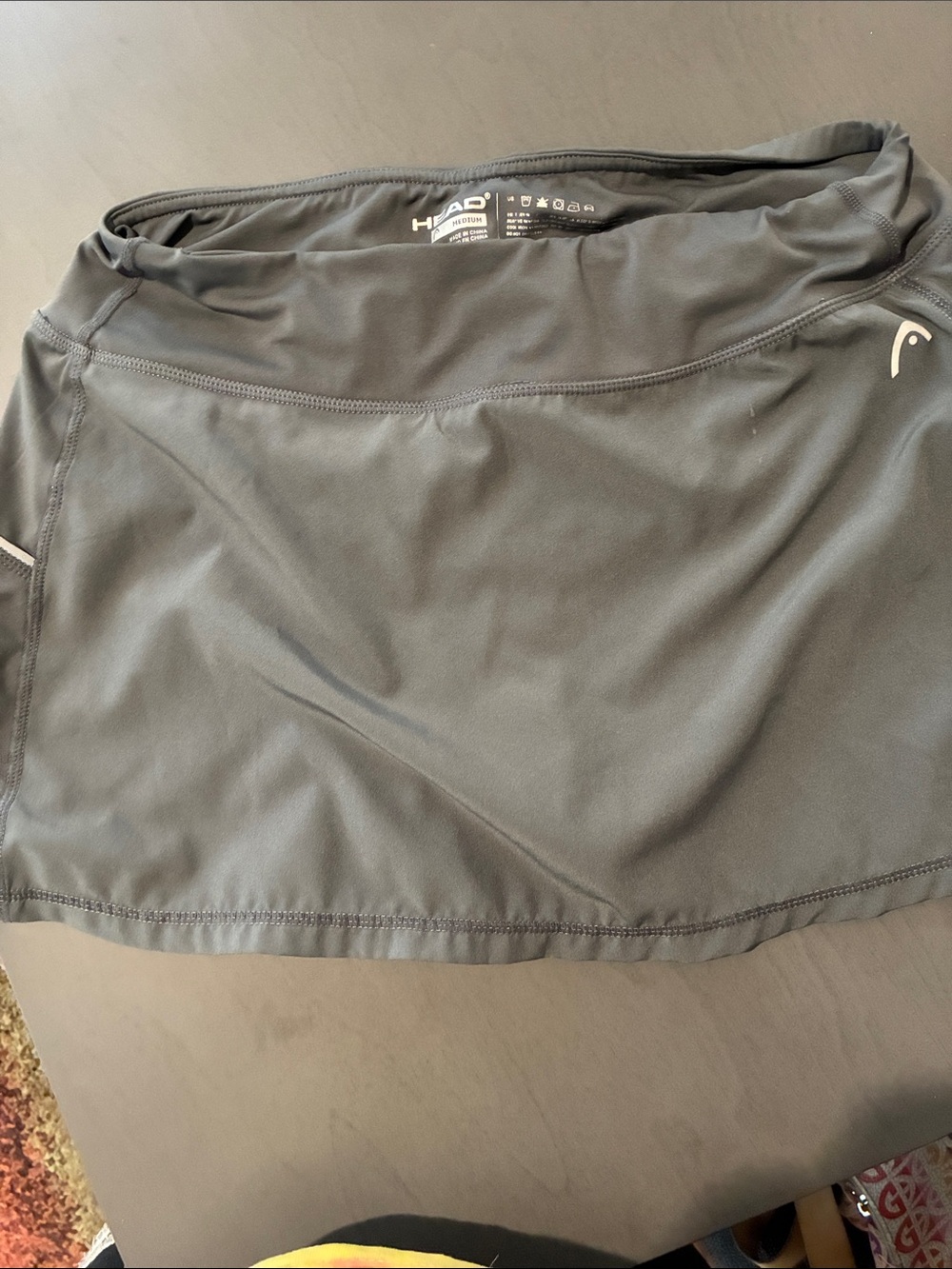 Head Women's Charcoal Athletic Skort with Built-In Shorts